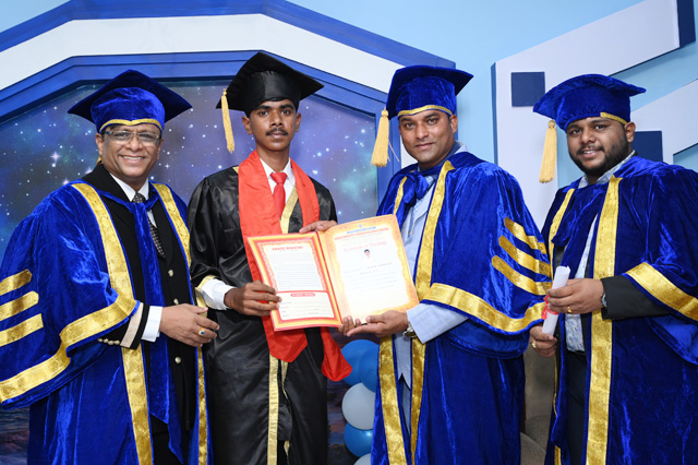 On Saturday, March 16th, 20 students from Grace Ministry Theological Bible College, Bangalore, which is associated with United Theological Research University, were awarded Certificates of B.Th by Bro Andrew Richard. 